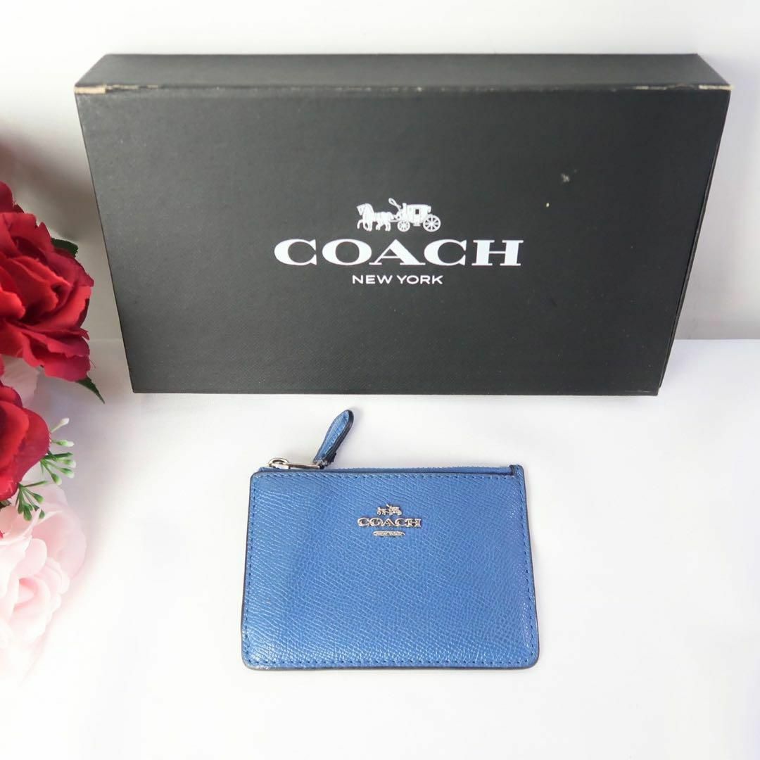 COACH(コーチ)のs754 コーチ コインケース レザー 水色 ブルー レディースのファッション小物(コインケース)の商品写真