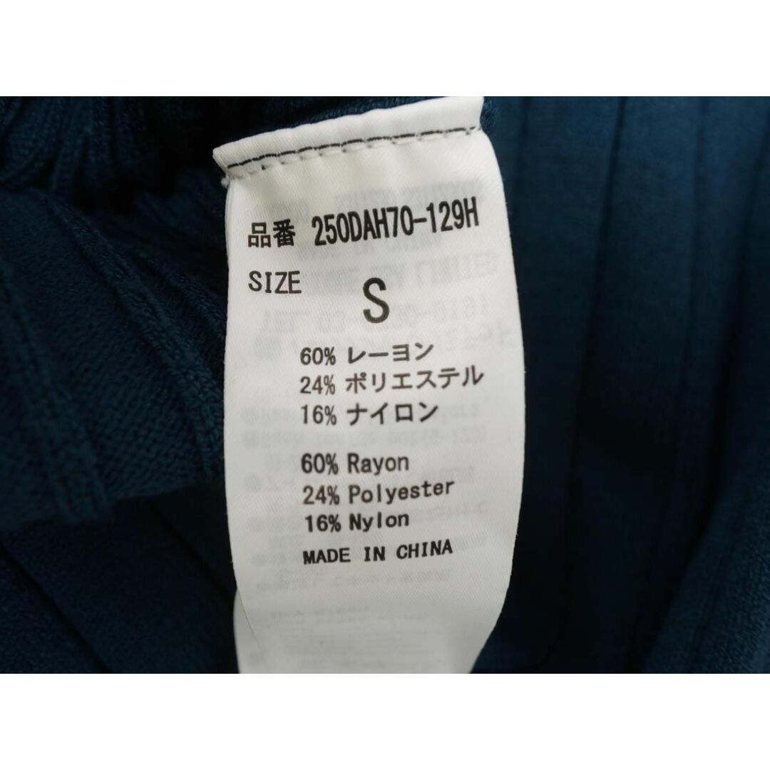 moussy(マウジー)のAZUL BY MOUSSY アズールバイマウジー ボタン Vネック リブ ニット セーター sizeS/緑 ■◇ レディース レディースのトップス(ニット/セーター)の商品写真