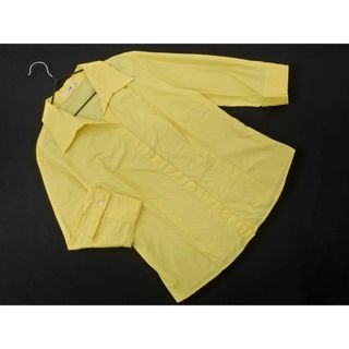 ニジュウサンク(23区)の23区 7分袖 プルオーバー シャツ size40/黄 ■◇ レディース(シャツ/ブラウス(長袖/七分))