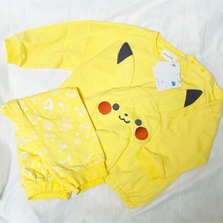 【新品】ポケモン　ピカチュウ　パジャマ　上下セット 100cm モンポケ