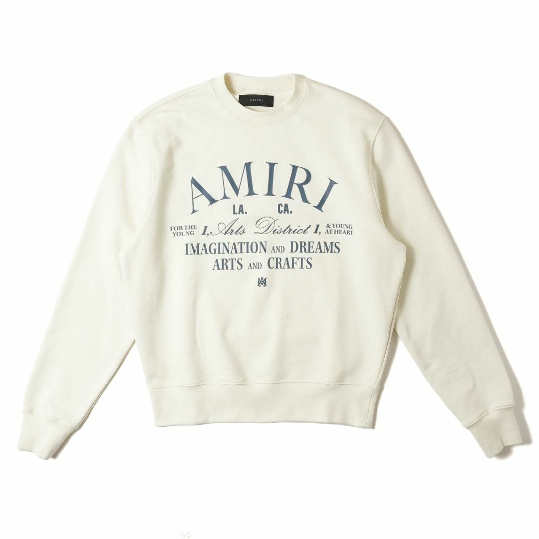 AMIRI(アミリ)の新品 AMIRI ARTS DISTRICT CREW スウェット 白 メンズのトップス(スウェット)の商品写真