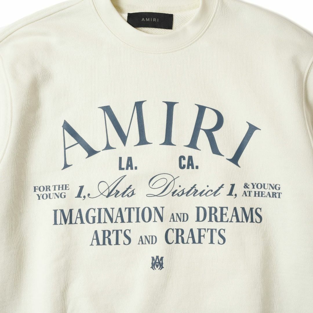 AMIRI(アミリ)の新品 AMIRI ARTS DISTRICT CREW スウェット 白 メンズのトップス(スウェット)の商品写真