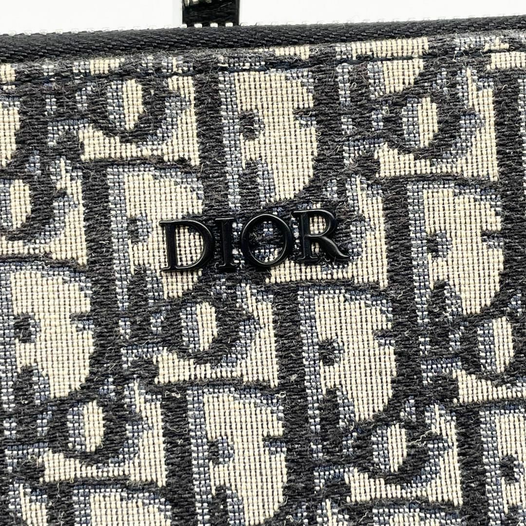 Christian Dior(クリスチャンディオール)の現行/美品✨Dior　クラッチバッグ　オブリーク　トロッター　ジャガード　レザー メンズのバッグ(セカンドバッグ/クラッチバッグ)の商品写真