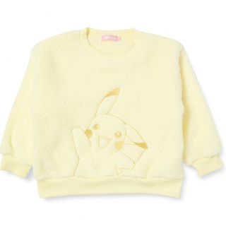 ポケモン(ポケモン)の【新品】ポケモン クリーム　長袖トレーナー ピカチュウ 100cm(Tシャツ/カットソー)