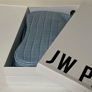 ザラ(ZARA)のJWPEI EVA ショルダーバッグ アイスブルー クロコ型押し 水色(ショルダーバッグ)