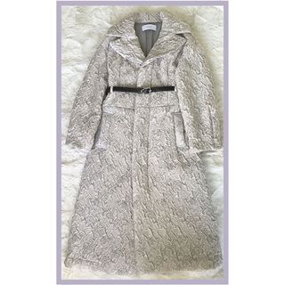 ミューラル(MURRAL)のIce Flower Embroidery Coat (Ivory)(ロングコート)