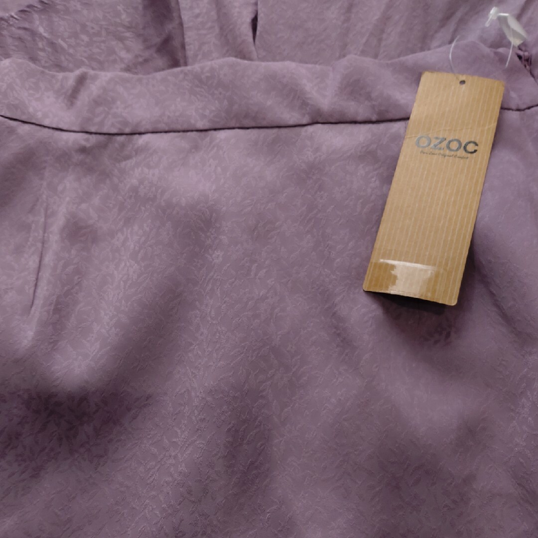 OZOC(オゾック)の未使用　オゾックOZOC　小花ジャガード織アシメロングスカート レディースのスカート(ロングスカート)の商品写真
