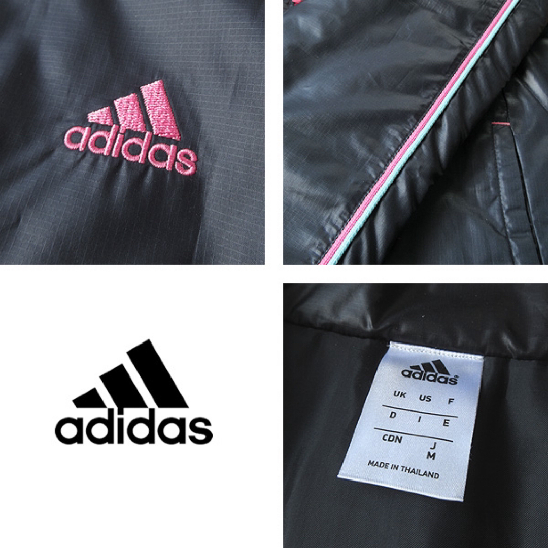 adidas(アディダス)の美品 M アディダス レディース 中綿ジャケット グレー レディースのジャケット/アウター(ブルゾン)の商品写真