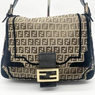 FENDI - フェンディ　マンマバケット　FFロゴ　ゴールド金具　ズッキーノ　スエード