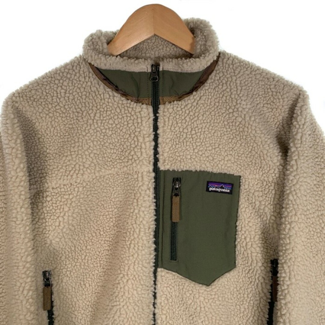 patagonia(パタゴニア)のpatagonia パタゴニア 18AW kids Retro-X レトロX フリースジャケット クリーム 65625 Size XL 14 キッズ/ベビー/マタニティのキッズ服男の子用(90cm~)(ジャケット/上着)の商品写真