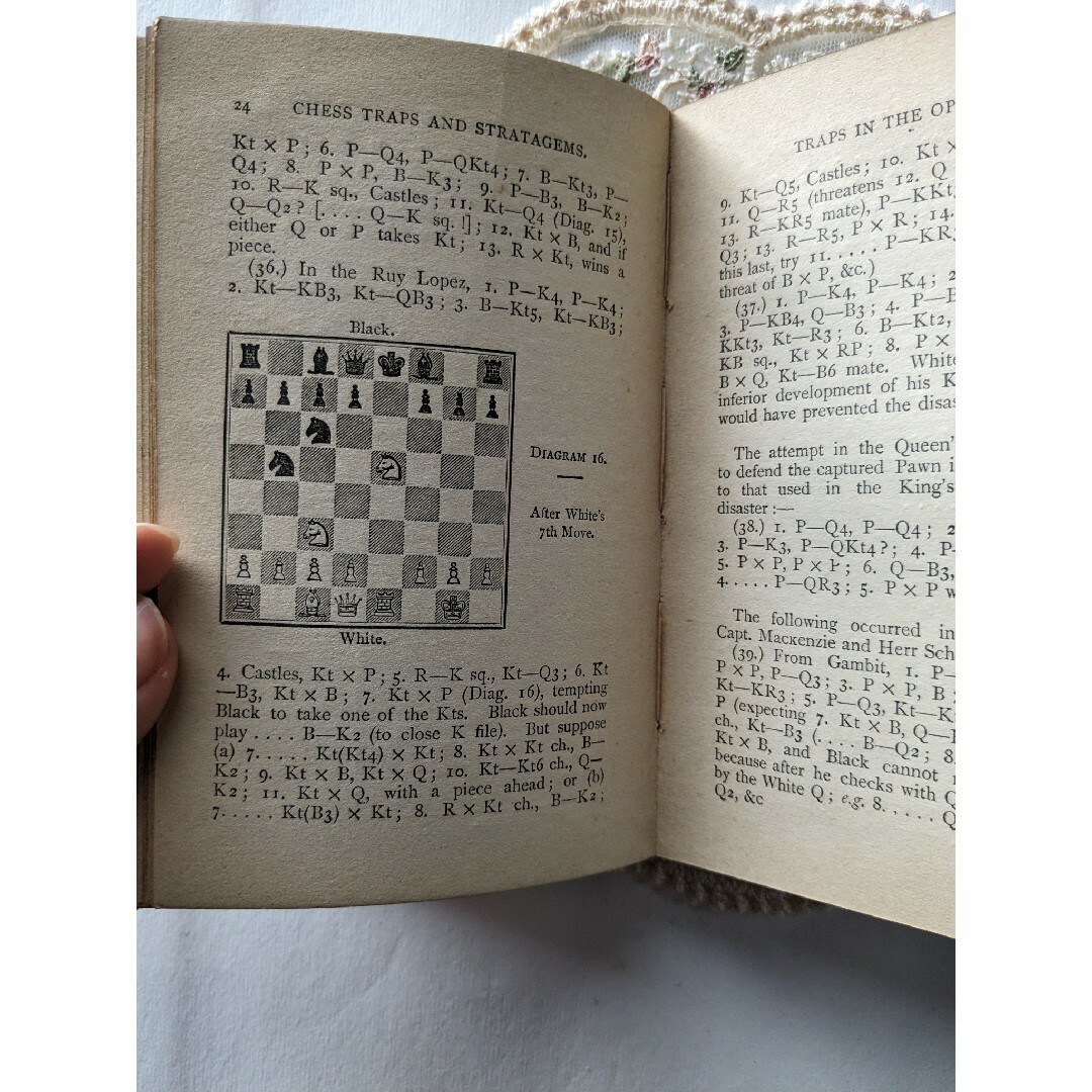 1903年　チェスの戦略本♪ イラスト付きアンティーク本♪ エンタメ/ホビーの本(洋書)の商品写真