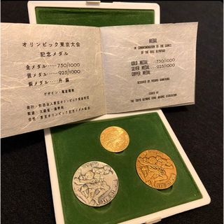 東京オリンピック1964年記念　金銀銅　セット(記念品/関連グッズ)