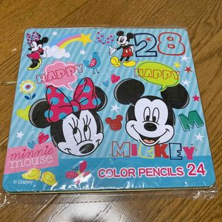 ディズニー(Disney)の【新品】ディズニー ミッキー&ミニー  色鉛筆  24色(色鉛筆)