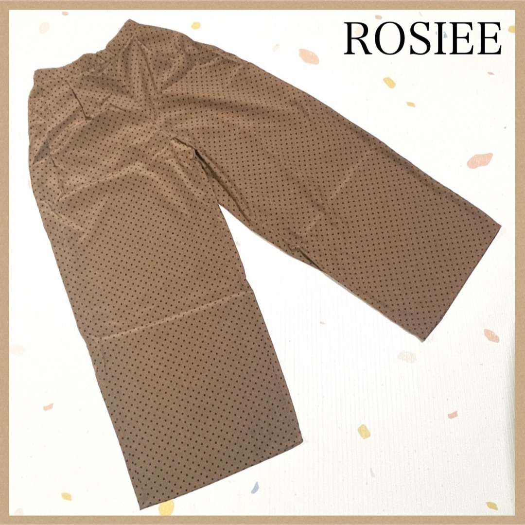 ROSIEE(ロージー)の【ROSIEE】ロージー ボトムスM ブラウン/茶色 ドット 水玉 長ズボン レディースのパンツ(カジュアルパンツ)の商品写真