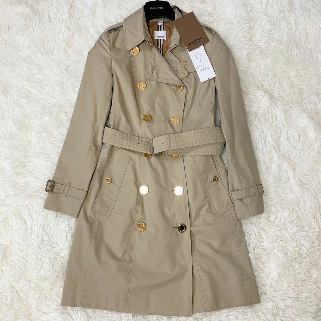 BURBERRY(バーバリー)のタグ付き・現行✨バーバリー　トレンチコート　チェルシー メガチェック　金ボタン レディースのジャケット/アウター(トレンチコート)の商品写真