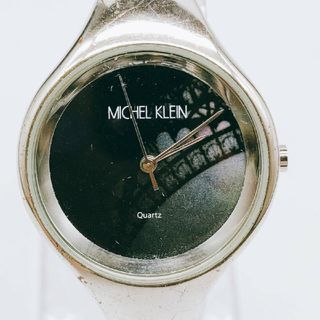 ミッシェルクラン(MICHEL KLEIN)のMICHEL KLEIN ミッシェルクラン 腕時計 黒文字盤 レディース(腕時計)