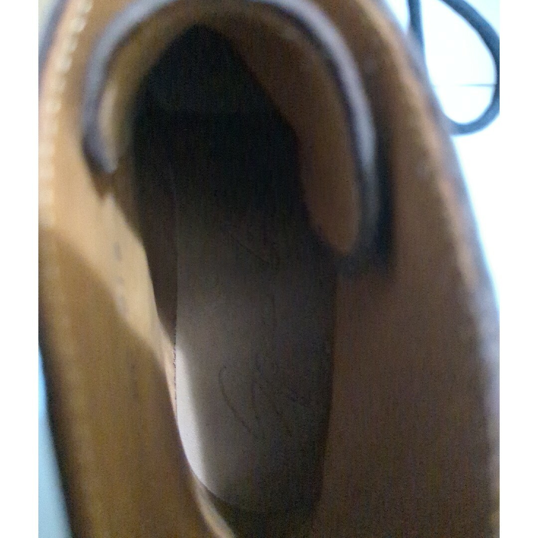 かぐれ(カグレ)の【新品】レディースレザーレースアップショットブーツ焦げ茶5ハーフ24ｃｍ レディースの靴/シューズ(ブーツ)の商品写真