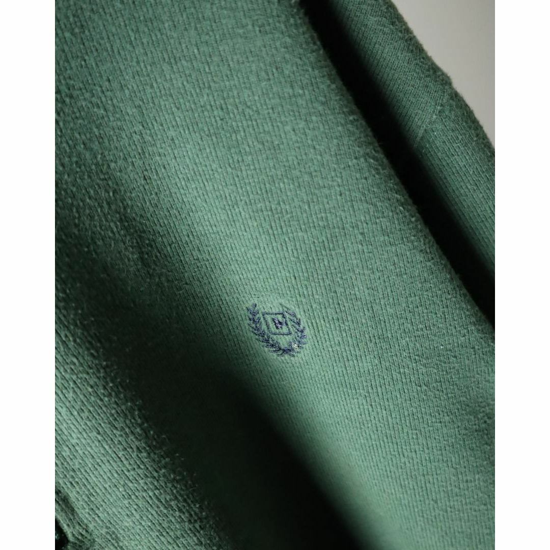 CHAPS(チャップス)のCHAPS ワンポイント 刺繍ロゴ ハーフジップ ルーズ スウェット 深緑 XL メンズのトップス(スウェット)の商品写真