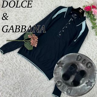 DOLCE&GABBANA - ドルチェアンドガッバーナ レディース ニット セーター ポロシャツ ロゴボタン