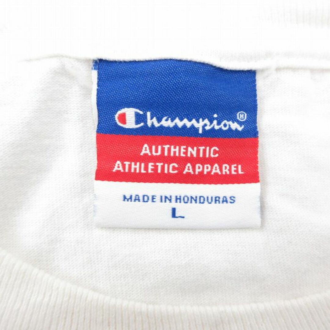 Champion(チャンピオン)のL★古着 チャンピオン champion 長袖 ビンテージ Tシャツ メンズ 00年代 00s ACC バスケットボール ボストンカレッジイーグルス クルーネック 白 ホワイト 23apr11 中古 メンズのトップス(Tシャツ/カットソー(半袖/袖なし))の商品写真