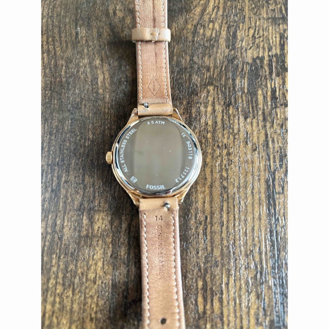 FOSSIL(フォッシル)のFOSSIL 革ベルト　腕時計 レディースのファッション小物(腕時計)の商品写真