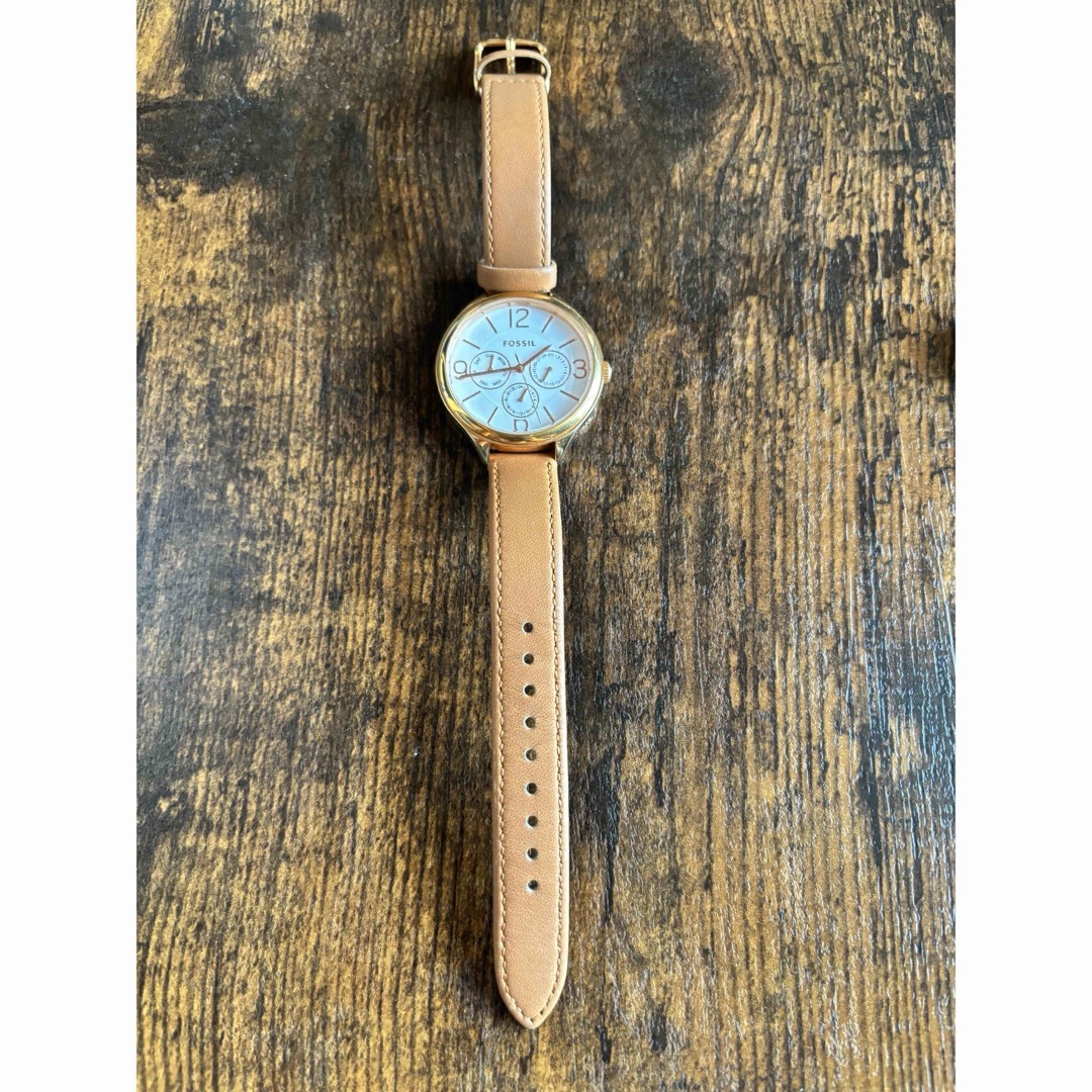 FOSSIL(フォッシル)のFOSSIL 革ベルト　腕時計 レディースのファッション小物(腕時計)の商品写真