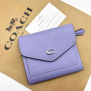 コーチ(COACH)の【COACH☆新品】ウィン スモール ウォレット！折り財布！レザー！パープル！(財布)