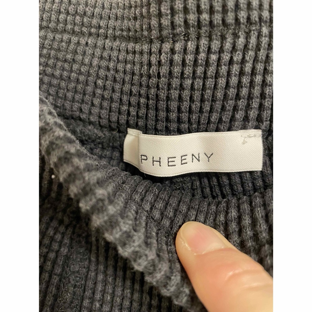 PHEENY(フィーニー)のpheeny ワッフルパンツ　ブラック レディースのパンツ(カジュアルパンツ)の商品写真