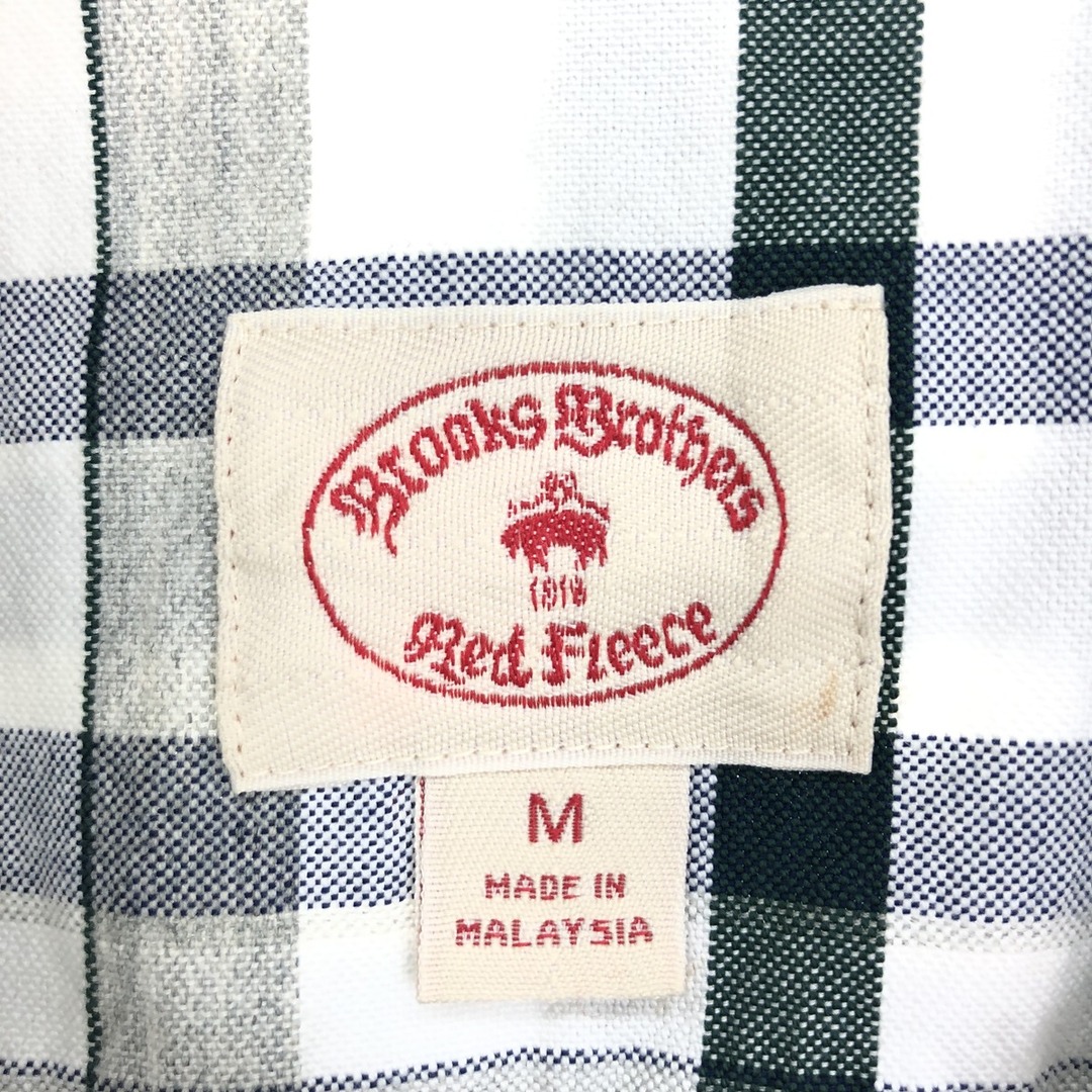 Brooks Brothers(ブルックスブラザース)の古着 ブルックスブラザーズ Brooks Brothers RED FLEECE オックスフォード 長袖 ボタンダウンチェックシャツ メンズM /eaa428969 メンズのトップス(シャツ)の商品写真