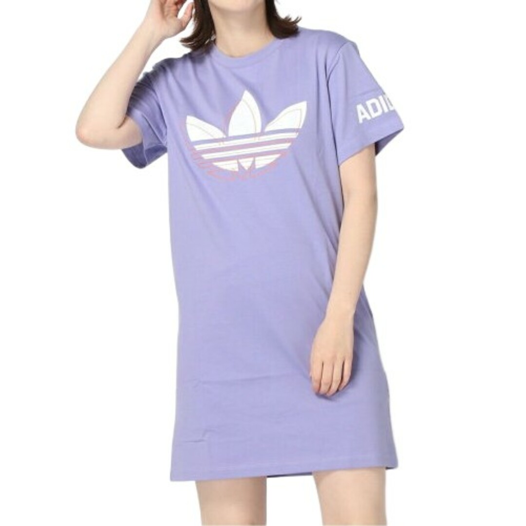 adidas(アディダス)のadidas★Tシャツワンピース★チュニック★ドレス★XL★レディース レディースのワンピース(ミニワンピース)の商品写真