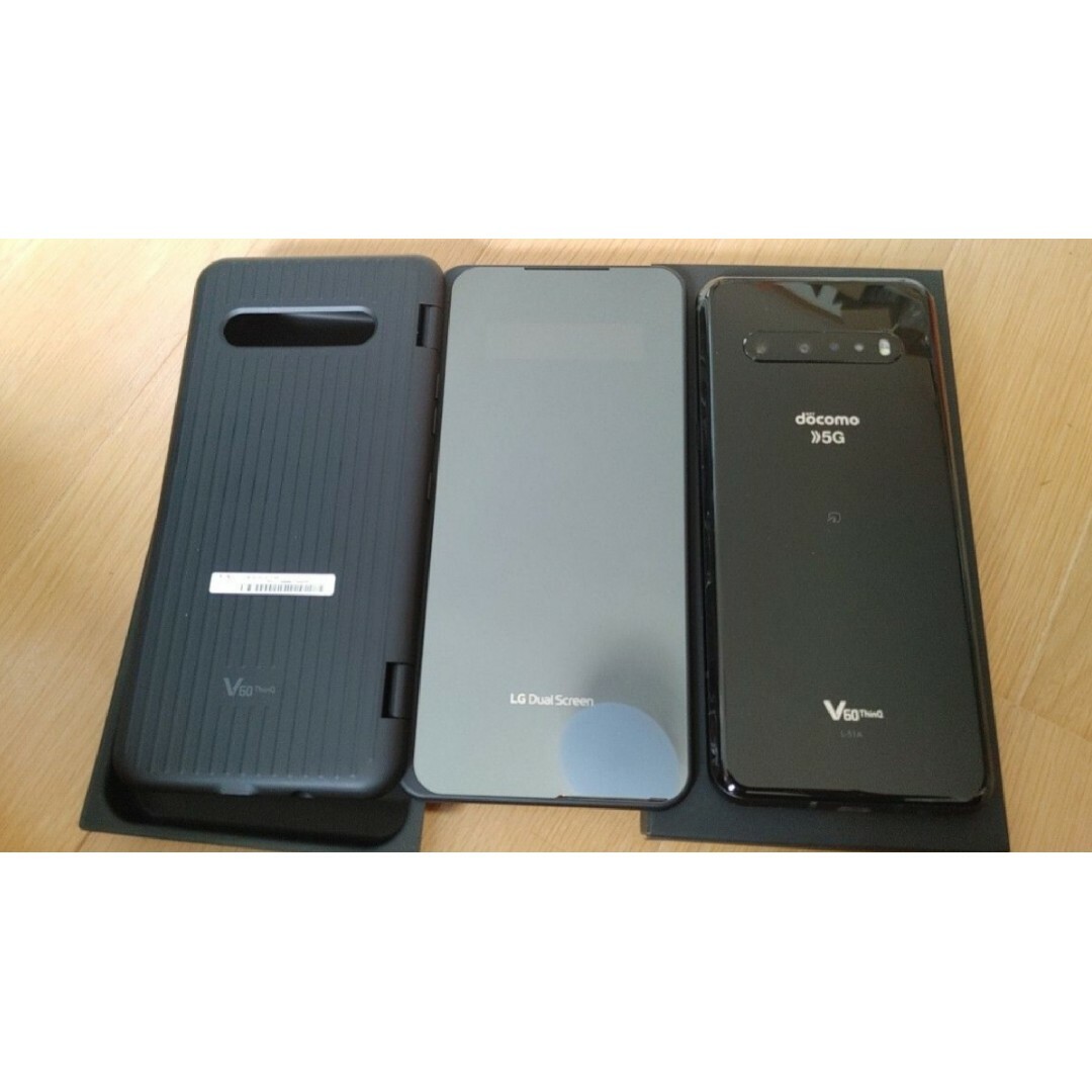 LG Electronics(エルジーエレクトロニクス)のLG V60 ThinQ 5G L-51A Dual  Screen スマホ/家電/カメラのスマートフォン/携帯電話(スマートフォン本体)の商品写真