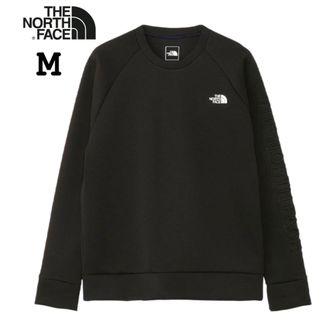 ザノースフェイス(THE NORTH FACE)の【美品】THE NORTH FACE 静電気ケア スウェット M 黒エンボスロゴ(パーカー)