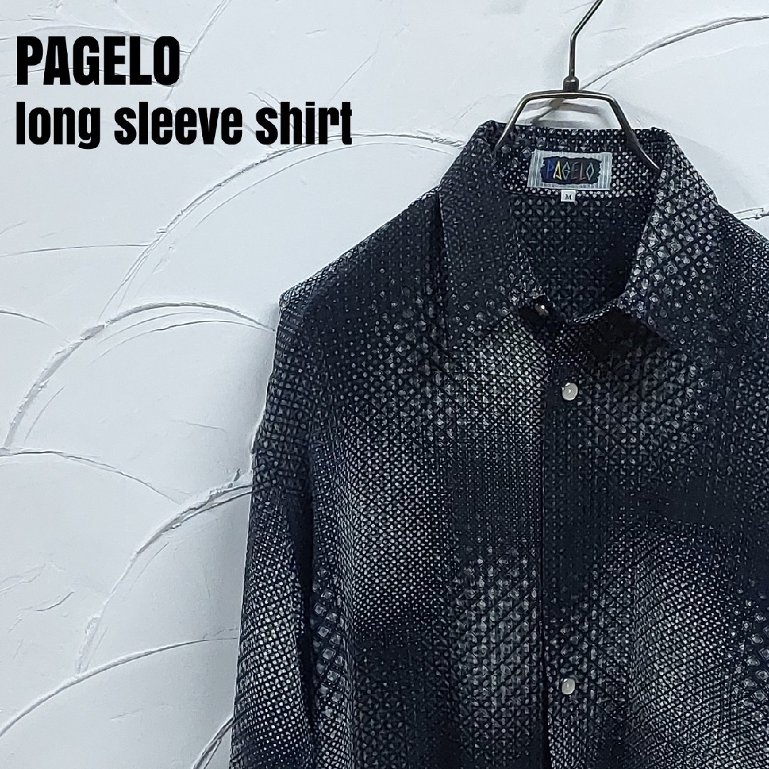 PAGELO(パジェロ)のPAGELO/パジェロ 長袖 総柄 シャツ メンズのトップス(シャツ)の商品写真