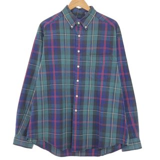 ギャップ(GAP)の古着 90年代 ギャップ GAP オールドギャップ 長袖 ボタンダウンチェックシャツ メンズXL ヴィンテージ /eaa426620(シャツ)