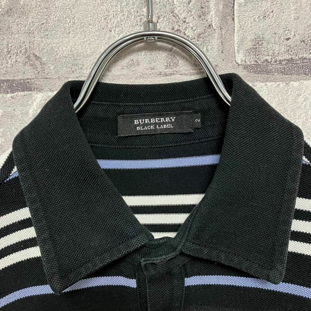 BURBERRY BLACK LABEL(バーバリーブラックレーベル)の【BURBERRY BLACK LABEL】バーバリー ポロシャツ ボーダー メンズのトップス(ポロシャツ)の商品写真