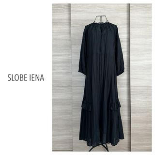 SLOBE IENA - SLOBE IENA スローブイエナ　シャドーストライプギャザーワンピース