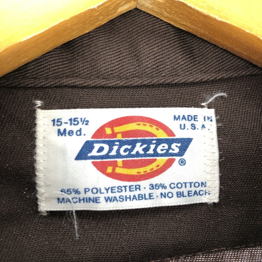 Dickies(ディッキーズ)の古着 90年代 ディッキーズ Dickies 長袖 ワークシャツ USA製 メンズM ヴィンテージ /eaa428644 メンズのトップス(シャツ)の商品写真