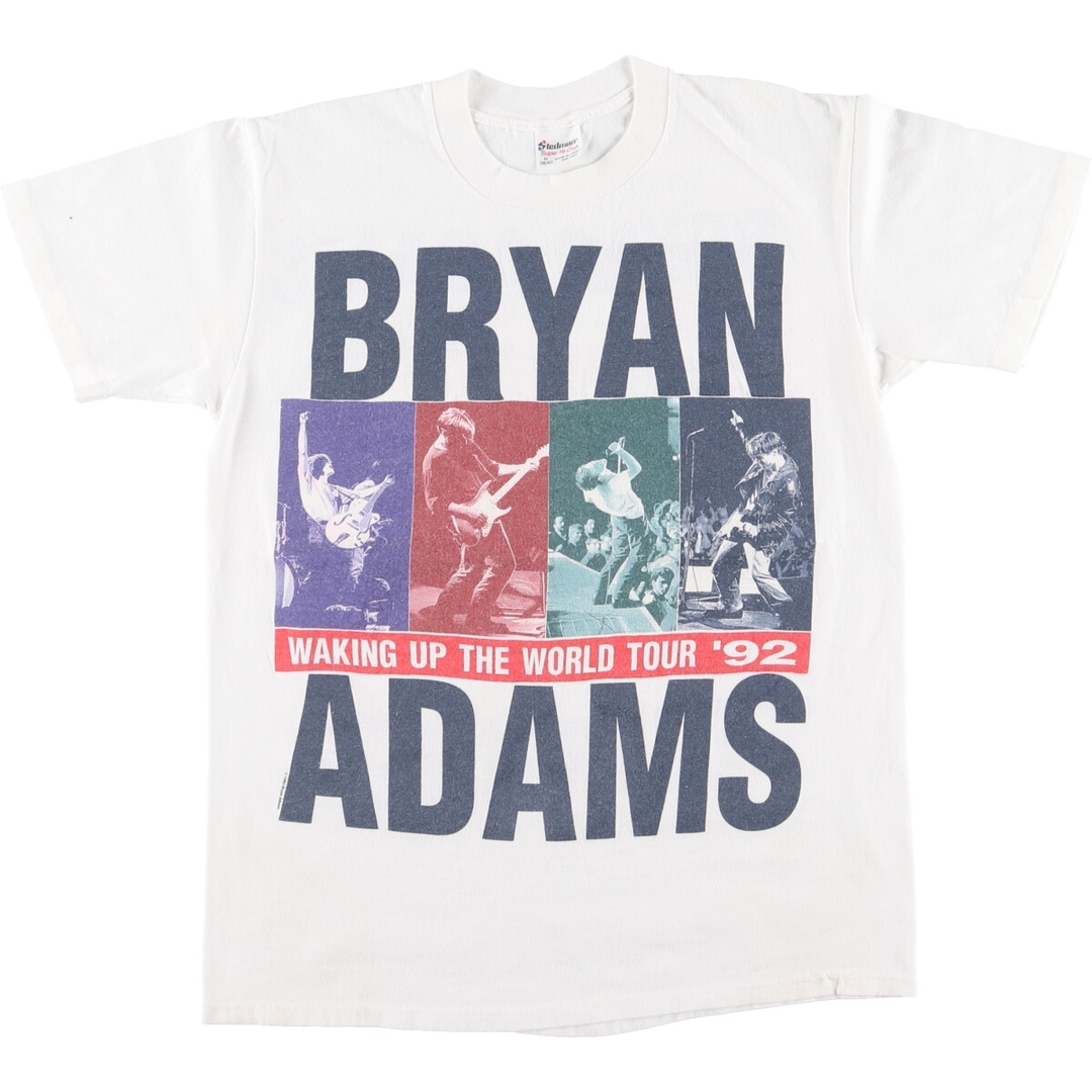 古着 90年代 BRYAN ADAMS ブライアンアダムス 両面プリント バンドTシャツ バンT USA製 メンズM ヴィンテージ /eaa425362 メンズのトップス(Tシャツ/カットソー(半袖/袖なし))の商品写真