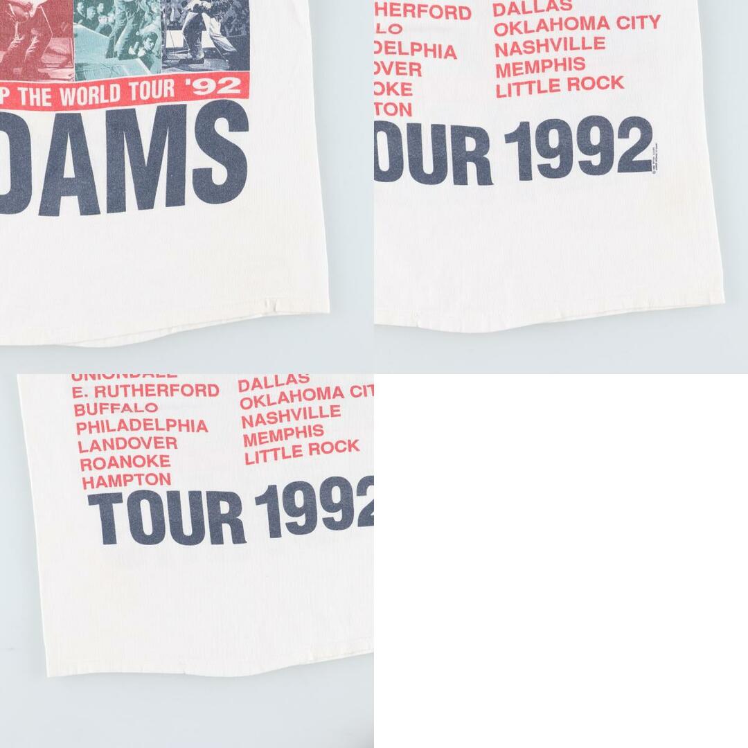 古着 90年代 BRYAN ADAMS ブライアンアダムス 両面プリント バンドTシャツ バンT USA製 メンズM ヴィンテージ /eaa425362 メンズのトップス(Tシャツ/カットソー(半袖/袖なし))の商品写真