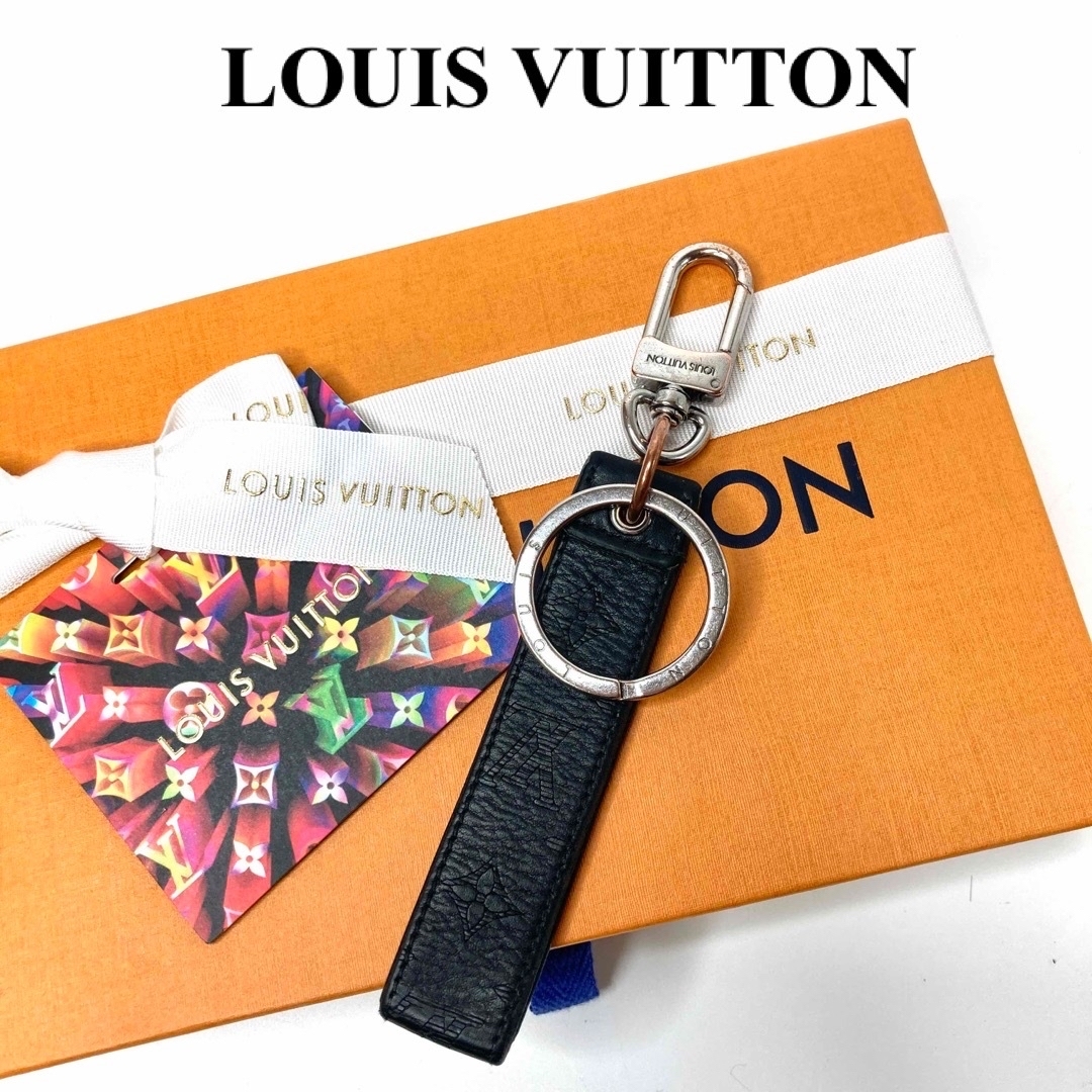 LOUIS VUITTON(ルイヴィトン)のルイヴィトン　ポルトクレ　ドラゴンヌ　キーリング　モノグラム　シャドウ　ブラック メンズのファッション小物(キーホルダー)の商品写真