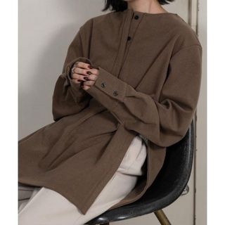 ラウジー(lawgy)のlawgy soft touch stripe tops beige(その他)