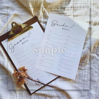 Simple✴︎ウェルカムスペース　芳名帳　ゲストブック　結婚式　受付サイン(その他)