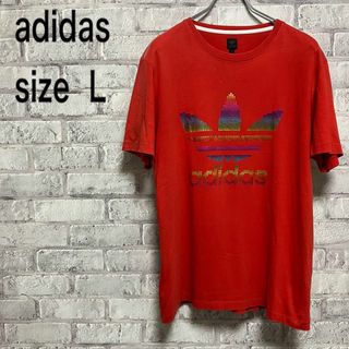 アディダス(adidas)の人気【adidas】アディダス Tシャツ Lサイズ お洒落(Tシャツ/カットソー(半袖/袖なし))