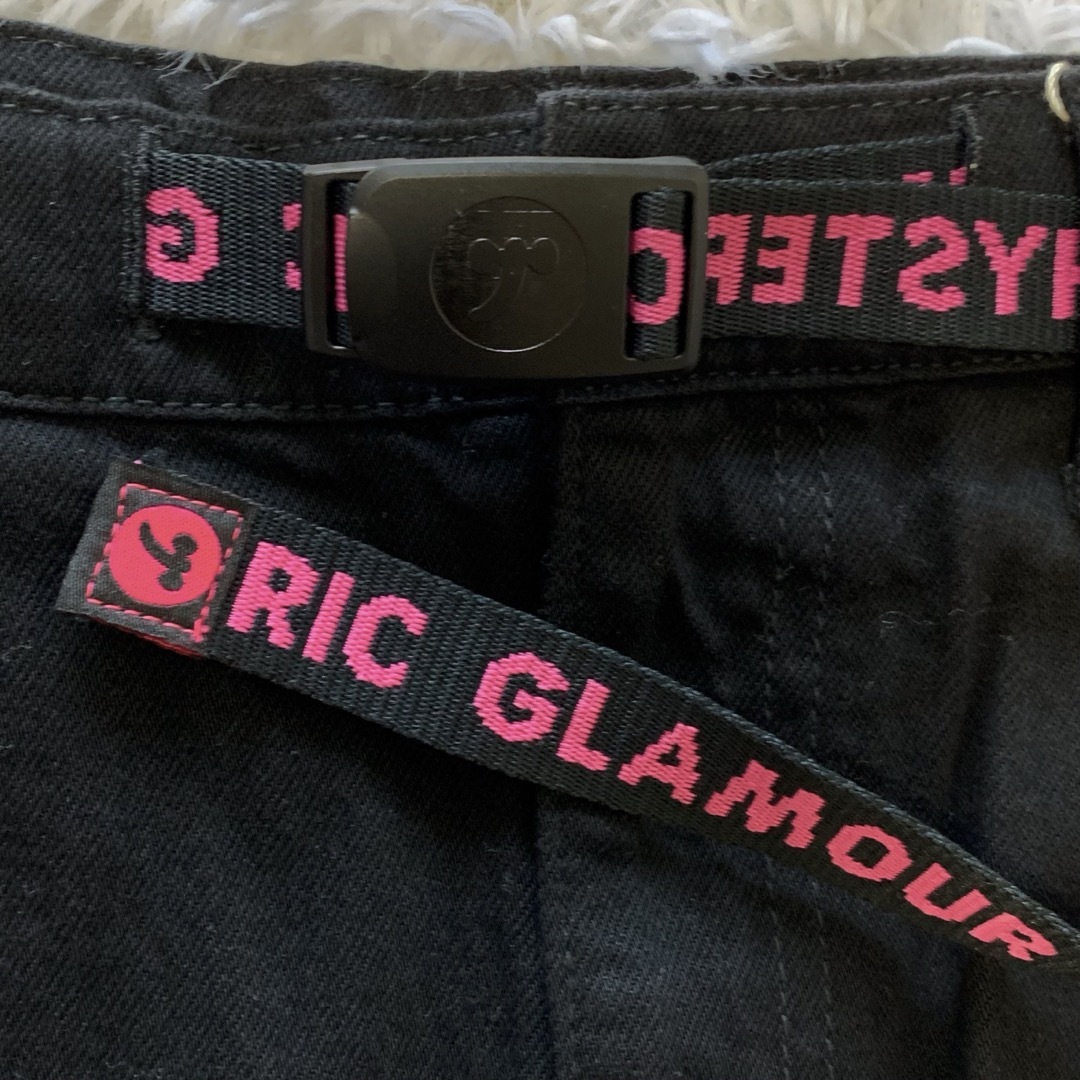 HYSTERIC GLAMOUR(ヒステリックグラマー)の新品 ヒステリックグラマー ベルト付き デニムロングスカート Mサイズ 黒 レディースのスカート(ロングスカート)の商品写真