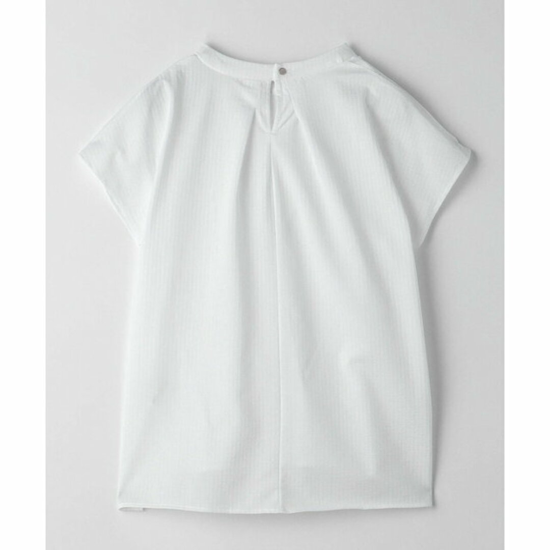 UNITED ARROWS green label relaxing(ユナイテッドアローズグリーンレーベルリラクシング)の【WHITE】フハクライク ネックタック ショートスリーブ プルオーバー カットソー レディースのトップス(カットソー(長袖/七分))の商品写真