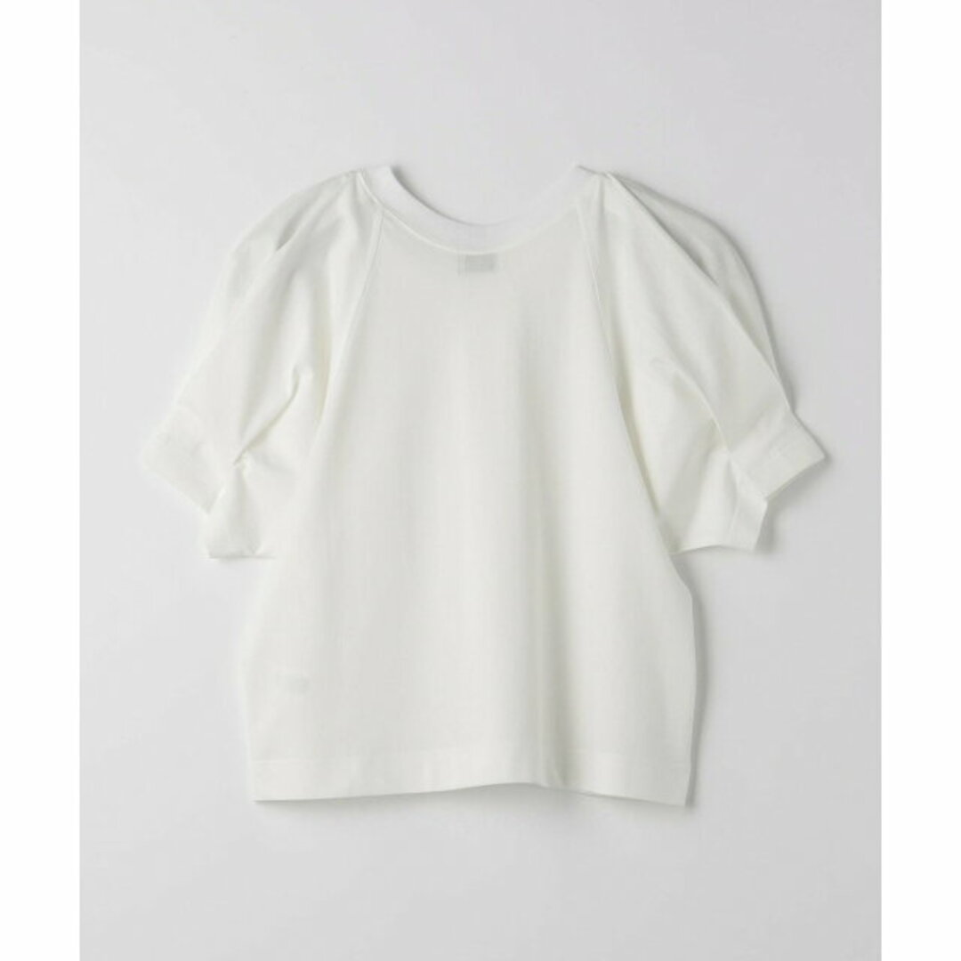 UNITED ARROWS green label relaxing(ユナイテッドアローズグリーンレーベルリラクシング)の【OFF WHITE】フォルム クロップド Tシャツ レディースのトップス(カットソー(長袖/七分))の商品写真