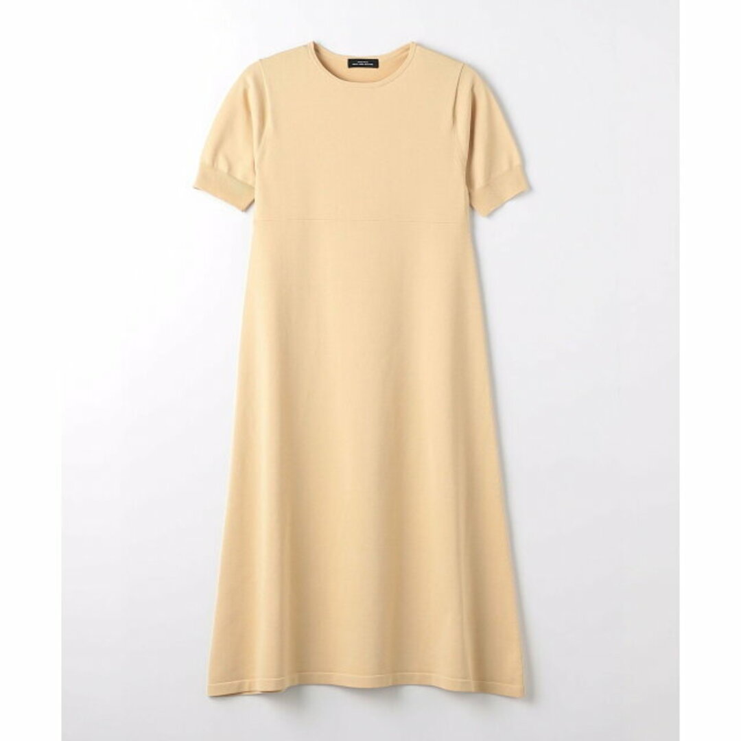 UNITED ARROWS green label relaxing(ユナイテッドアローズグリーンレーベルリラクシング)の【BEIGE】【FREE】キリカエ ニット フレア ショートスリーブ ワンピース -ウォッシャブル- レディースのワンピース(ロングワンピース/マキシワンピース)の商品写真