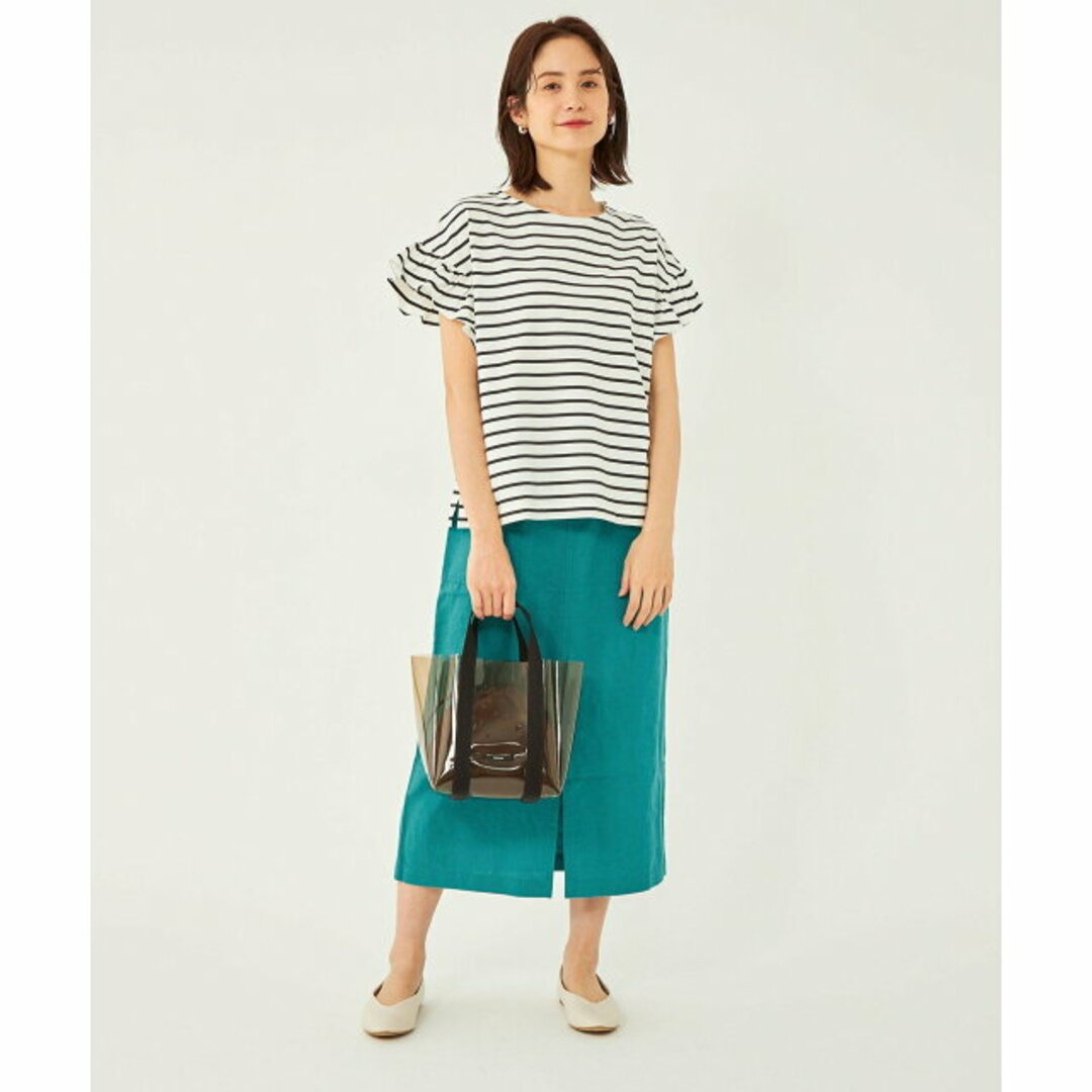 UNITED ARROWS green label relaxing(ユナイテッドアローズグリーンレーベルリラクシング)の【TURQUOISE】コルトレイクリネン コットン ポケット スカート レディースのスカート(ロングスカート)の商品写真