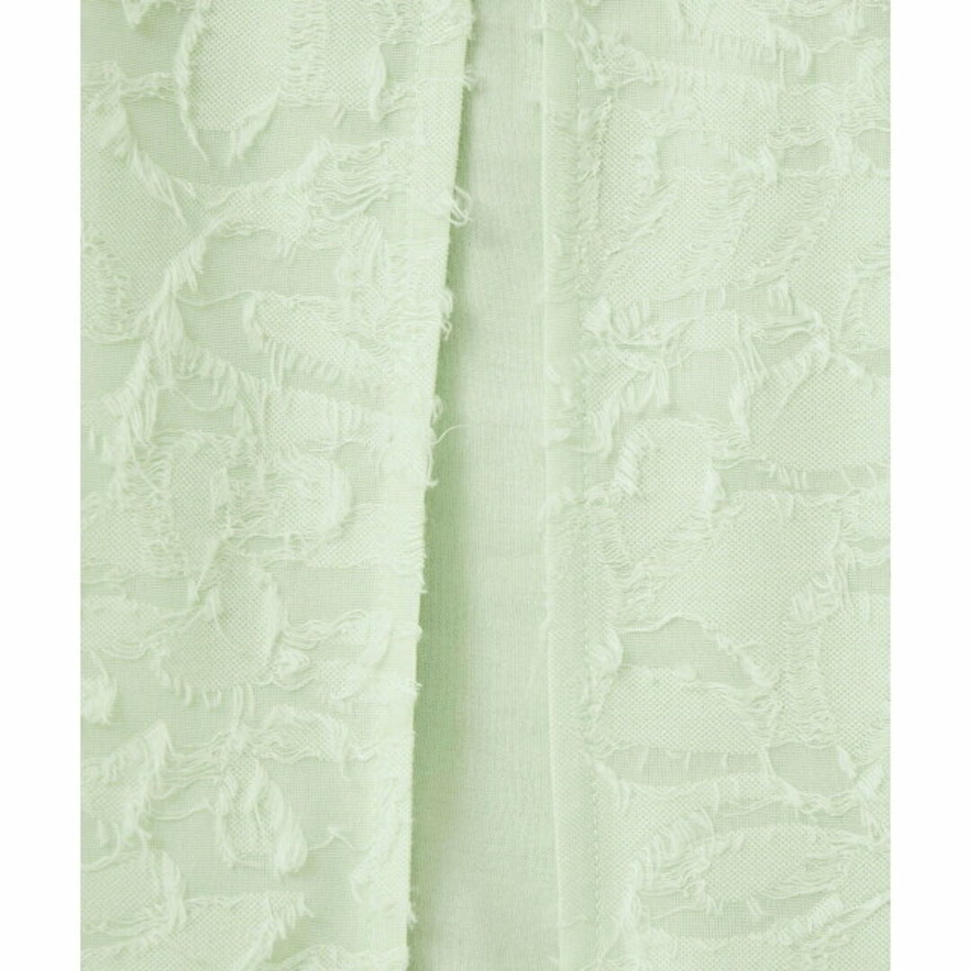 UNITED ARROWS green label relaxing(ユナイテッドアローズグリーンレーベルリラクシング)の【LIME】ジャカード ドッキング クロップド プルオーバー カットソー レディースのトップス(カットソー(長袖/七分))の商品写真