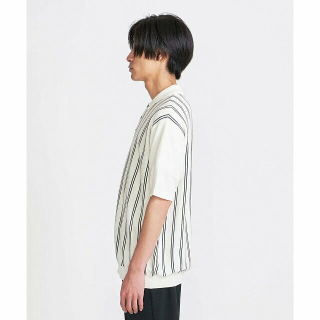 BEAUTY&YOUTH UNITED ARROWS(ビューティアンドユースユナイテッドアローズ)の【NATURAL】<info. BEAUTY&YOUTH> コットン ストライプ ニット ポロシャツ メンズのトップス(ポロシャツ)の商品写真